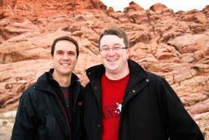 Robert and Andrew at Red Rock 101601 Vegas 0403 300x201 Leaving Las Vegas
