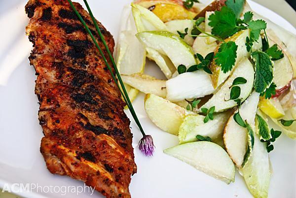 Spare Ribs and fresh fruit salad made with Reason2.be products Spare Ribs and fresh fruit salad made with Reason2.be products