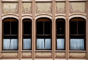 Windows of the Hotel Van Eetveld Windows of the Hotel Van Eetveld a Horta designed building in Brussels.