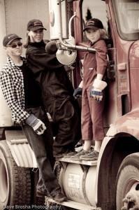 Megan and family - ice truckers! Megan and family - ice truckers!
