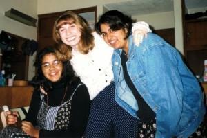LeeAnn, Alison, Tez From our first days at Kings' (Left to right: LeeAnn, Me (yes my pants hanve polkadots. What's it to you?) and Tez.
