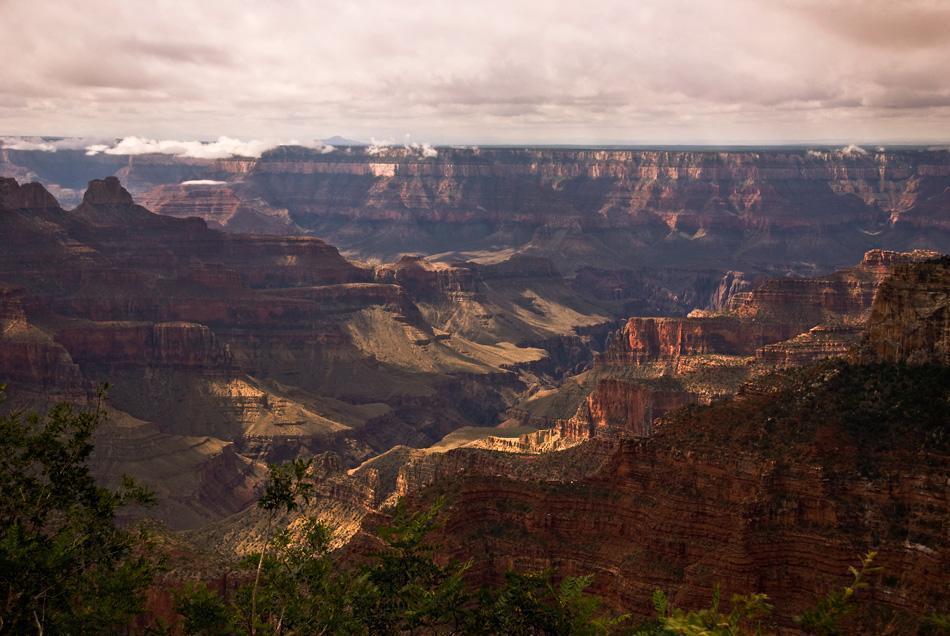 View from Bright Angel Point at the North Rim of the Grand Canyon View from Bright Angel Point at the North Rim of the Grand Canyon