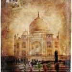 Taj Mahal, Agra, India - Forgotten  Postcard