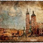 Krakow, Poland - Forgotten Postcard  Digital Collage Art