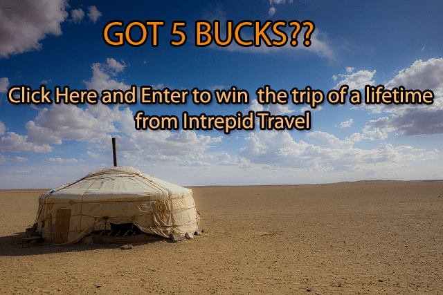 raffle entry sms Win an Epic Adventure to Mongolia