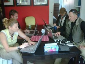 The Social Media Syndicate hard at work in Brussels The Social Media Syndicate hard at work in Brussels