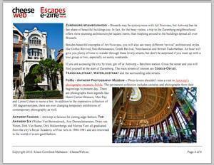 CheeseWeb Escapes Ezine Sample Page ezine CheeseWeb Escapes Ezine