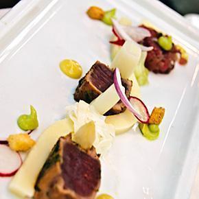 Seared beef at Het Pomphuis in Antwerp Seared beef at Het Pomphuis in Antwerp