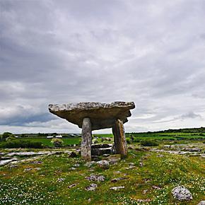 The Poulnabrone Dolmen in the Burren, Ireland The Poulnabrone Dolmen in the Burren, Ireland