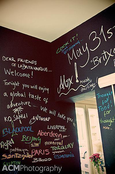 Chalk-board walls at Britxos Chalk-board walls at Britxos