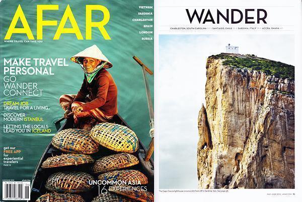 My Photo in AFAR Magazine AFAR Sardinia spread Travel Planning with AFAR Wanderlists