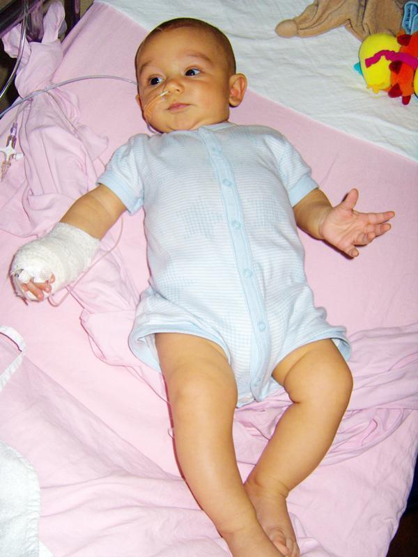 Baby Sprout recovering after a hospital visit Baby Sprout recovering after a hospital visit