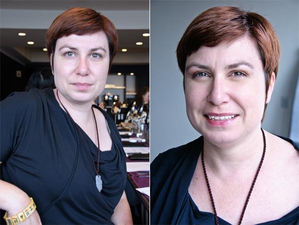Before and after make-up Before and after make-up