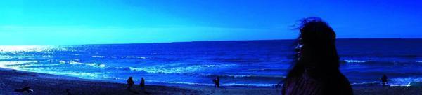 Shanthi enjoys the Belgian coast