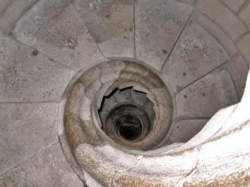 These are the stairs I had to descend in the Sagrada.