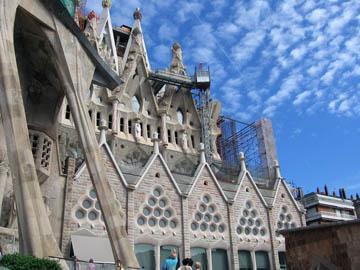 The newest facade of the Sagrada Familia