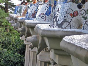 The Wavy Bench from behind.