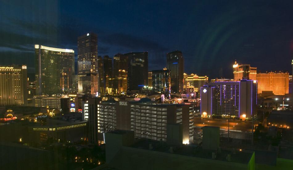 View of the Strip from our room at the MGM Grand