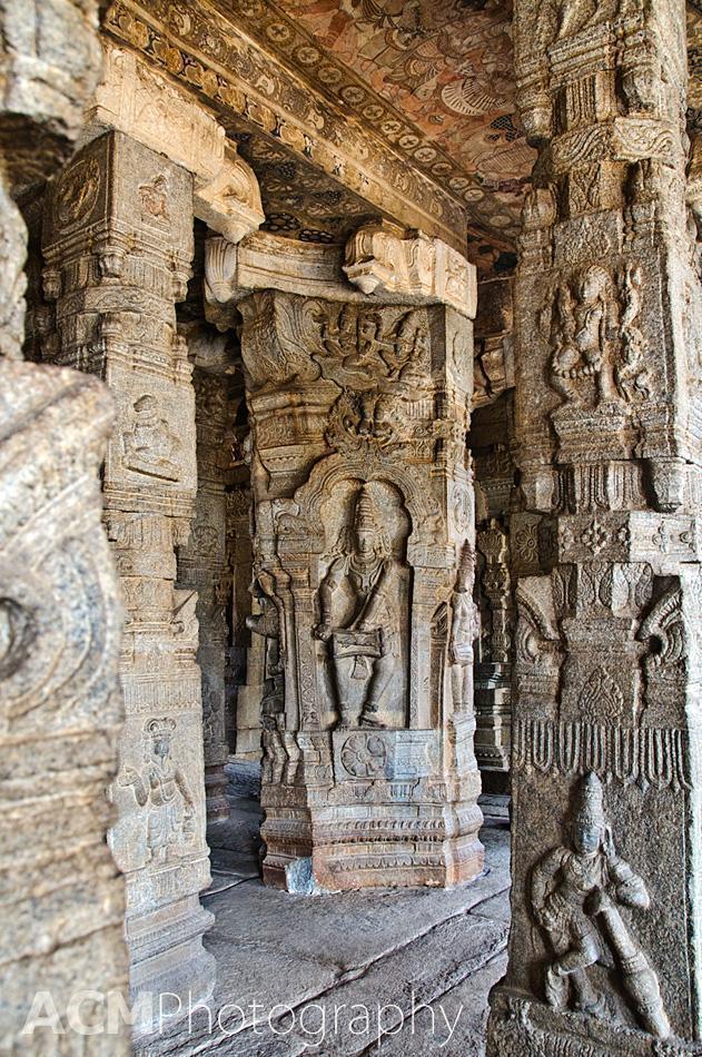 Intricate carvings in the Veerabhadra temple, Lepakshi