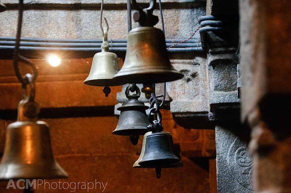 Bells inside the Bhoganandishwara Temple
