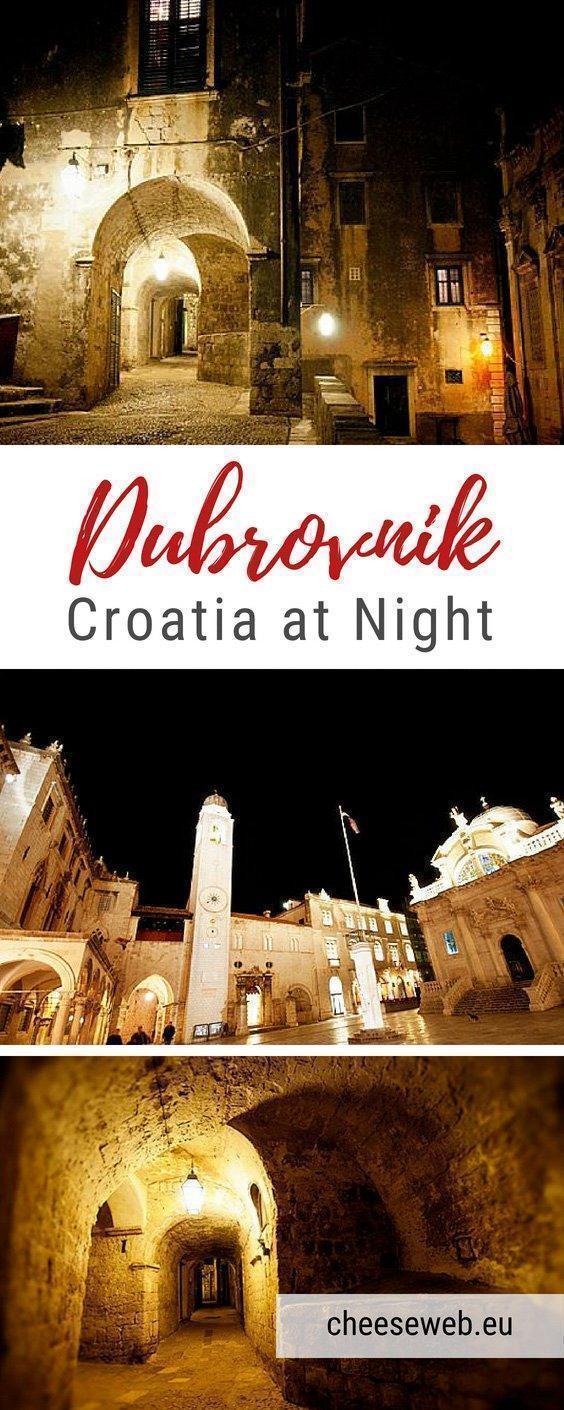 Dubrovnik, Croatia's Old Town is stunning at night. Here are our favourite photos from a nighttime walk through the walled city. 