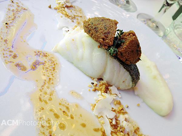 codfish with speculoos and thyme butter