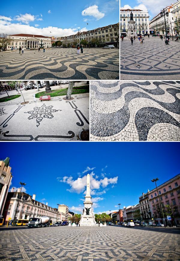 Beautiful cobblestones in Lisbon