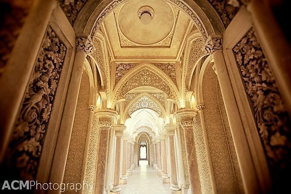 The beautiful gallery corridor 