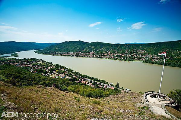 The view of the Danube Bend from Visegrád Castle