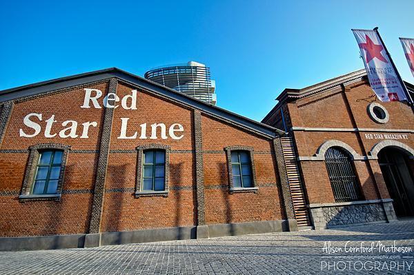 The restored Red Star Line Warehouse buildings