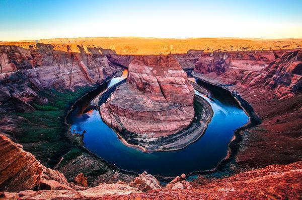 First light at Horseshoe Bend