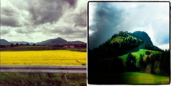 Scenic drive through Germany