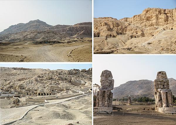 The Valleys of the Kings and Queens are dotted with tombs
