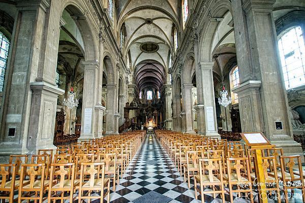 Inside Notre Dame Cathedral.