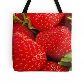 Strawberries Tote bag