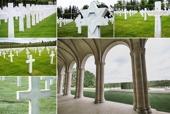 A sea of graves mark the fallen and include women and even children who died here.