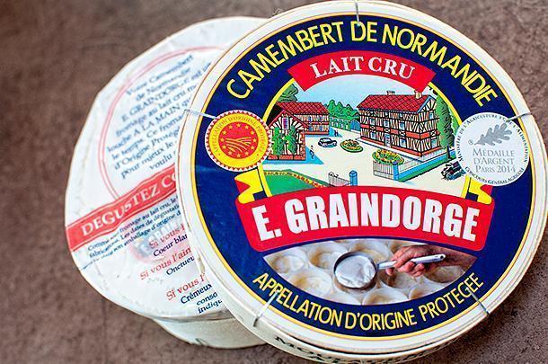 The milk produced by our farm-stay farm goes to make E. Graindorge Camembert