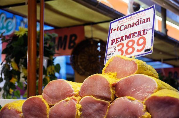 Peameal Bacon is a Toronto favourite. Make time to grab a sandwich in the market
