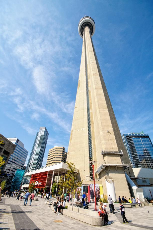 A Canadian icon -Toronto's CN Tower offers a great view of the city. 