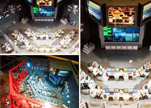 Salle Jupiter in Lego at the Space Museum