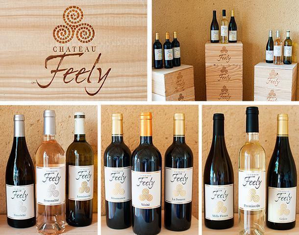 The range of biodynamic wines from Chateau Feely