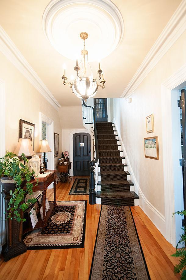 The stairs lead to Quartermain House's three bedrooms