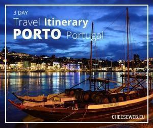 3 Day travel itinerary for Porto, Portugal