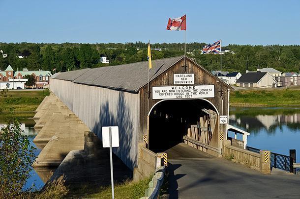 Hartland has the World's Longest Covered Bridge (photo: Tourism New Brunswick, Canada)