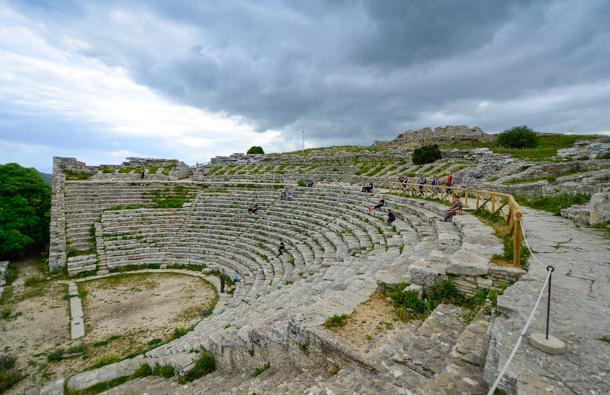 Segesta Amphitheatre is not far from the temple