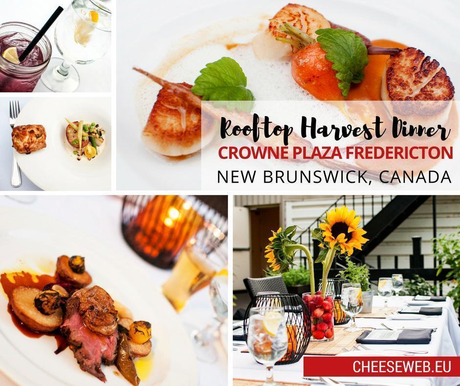 Rooftop Harvest Dinner at Crowne Plaza Fredericton New Brunswick