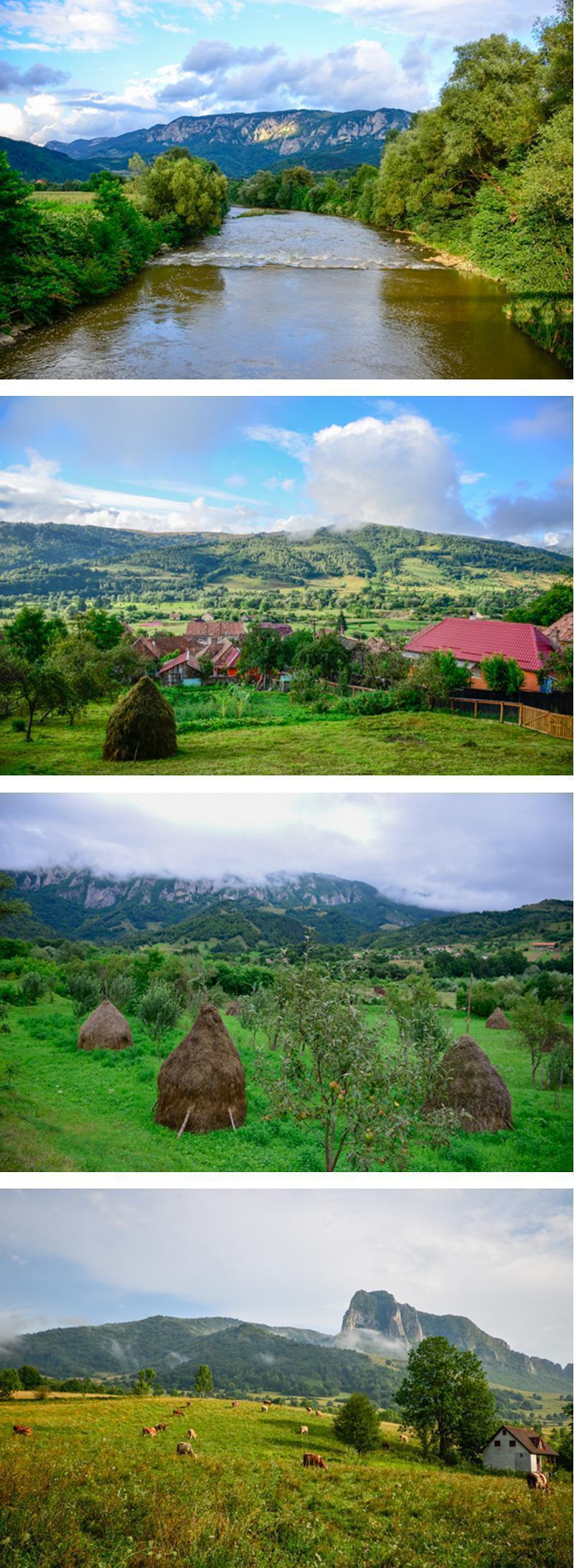 Imagine staying in a rural pension with a Romanian family in these stunning country landscapes, in Transylvania!
