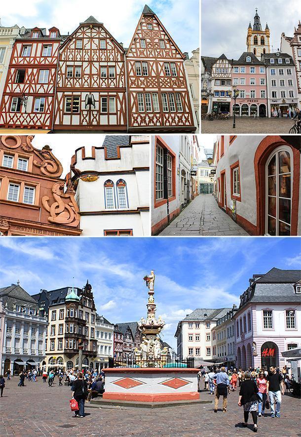 Trier's Hauptmarkt and historic centre is lovely