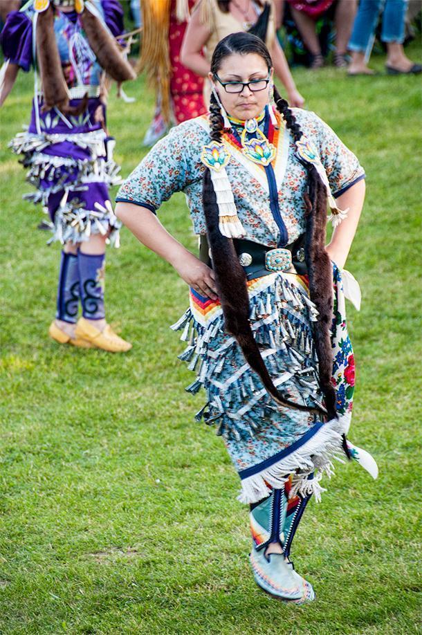 A Jingle Dancer at the Saint Mary's Powwow