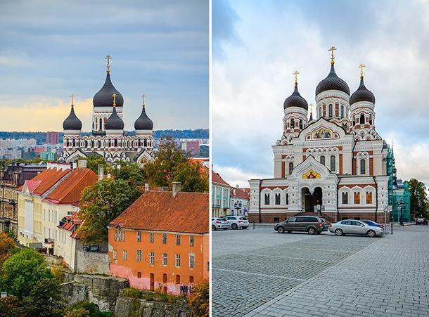 The stunning Alexander Nevsky Cathedral in Tallinn, Estonia